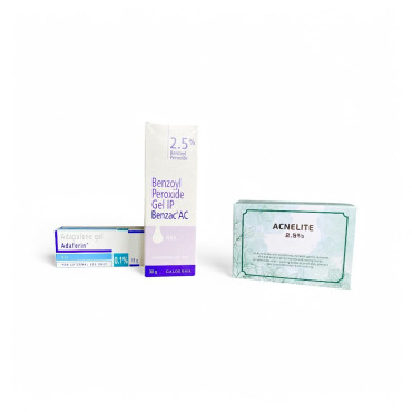 Комплекс против акне: адапален 0,1% + бензоил пероксид 2,5% для очищения пор