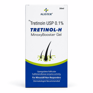 TRETINOL-H MinoxyBooster Gel Alister гель с третиноином 0,1% для пользователей миноксидила, 50 мл