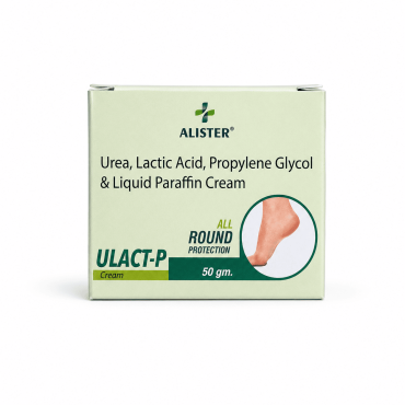 ULACT-P Alister крем с мочевиной 10%, молочной кислотой 10%, пропиленгликолем и жидким парафином для сухой и огрубевшей кожи, 50 г