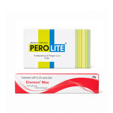 Комплекс від акне Perolite Soap + Eleneon Max 0.1% — очищення та ретиноїдний догляд