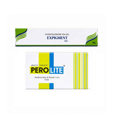 Комплекс від пігментації Експігмент 4% + Perolite Soap — тон шкіри та очищення