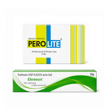 Комплекс від акне Perolite Soap + Eleneon 0.025% — очищення та м’який ретиноїдний догляд