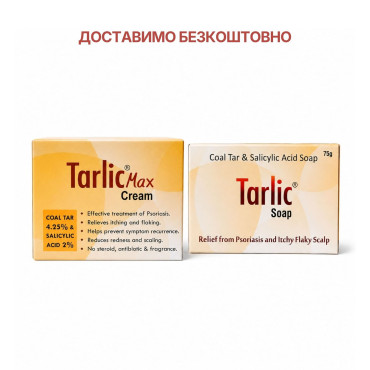Комплекс Tarlic Max Cream + Tarlic Soap – очистка и локальный уход при шелушении