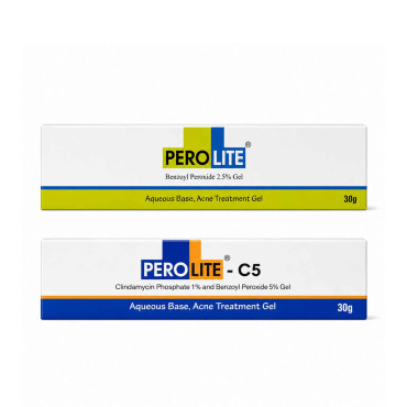 Комплекс від акне Perolite 2.5% Gel + Perolite-C5 — бензоїл пероксид та кліндаміцин