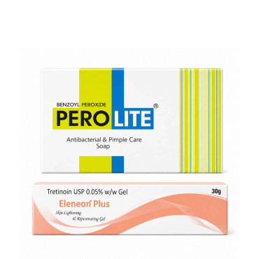 Комплекс від акне Perolite Soap + Eleneon Plus 0.05% — очищення та ретиноїдний догляд