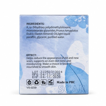 ENVISHA Scar Cream крем для шрамов, рубцов, растяжек и следов постакне с миндальным маслом и глицерином 50 мл