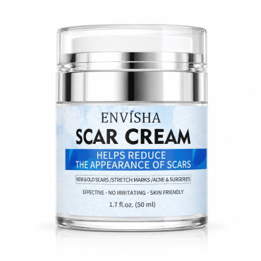 ENVISHA Scar Cream крем для шрамов, рубцов, растяжек и следов постакне с миндальным маслом и глицерином 50 мл