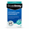 ScarAway Silicone Clear Scar Sheets силиконовые пластины для рубцов 1.5" × 3", 10 шт