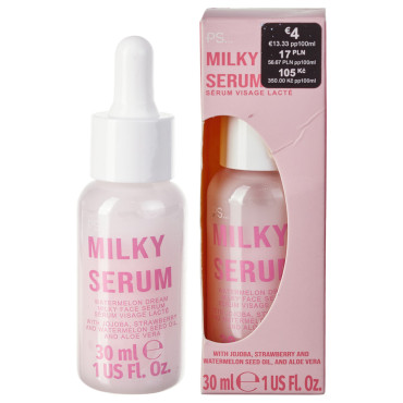 Молочная сыворотка для лица с маслом жожоба, клубники и семян арбуза PS Milky Face Serum Ps