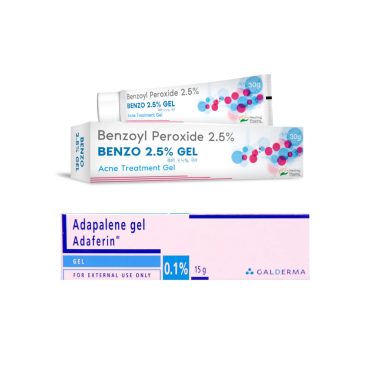 Комплекс от акне с Адапаленом 15г и Бензоил Пероксидом 30г