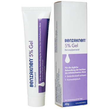 Гель от угревой сыпи Бензакнен 5%  Галдерма Benzaknen 5% Gel Galderma 40 г
