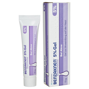 Гель от угревой сыпи Бензакнен 5% гель Галдерма Benzaknen 5% Gel Galderma 15 г