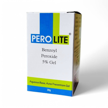 Терапевтичний гель від акне перекис бензоїла Perolite 5 gel 30г з дозатором Індія